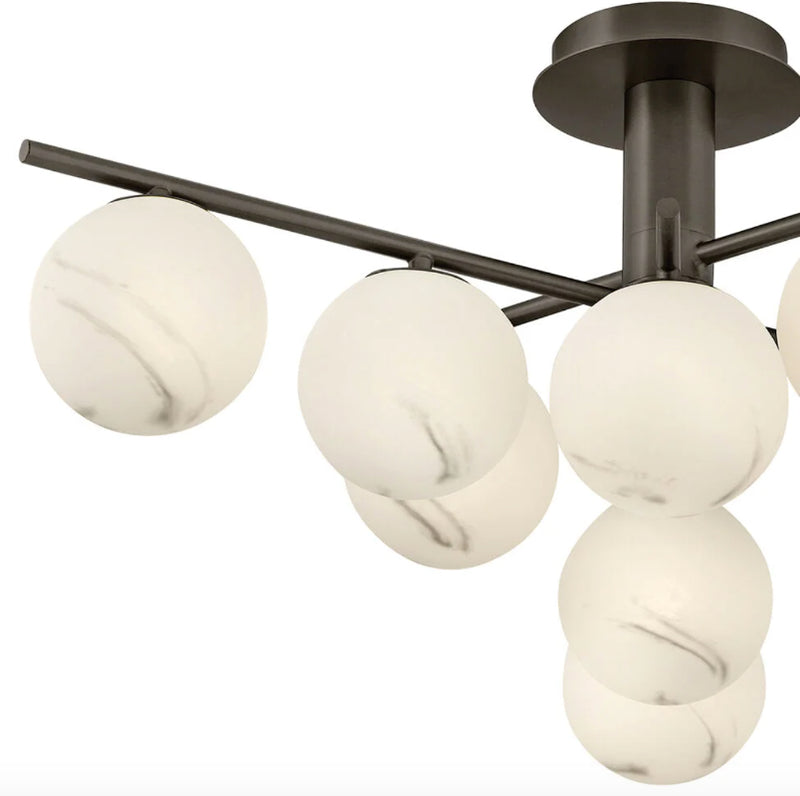 Fredrick Ramond FR41903 Selene 9-lt 30" LED Semi-Flush Mount