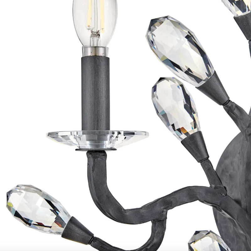 Fredrick Ramond FR46802 Eve 2-lt 16" Tall LED Wall Sconce - Brushed Graphite