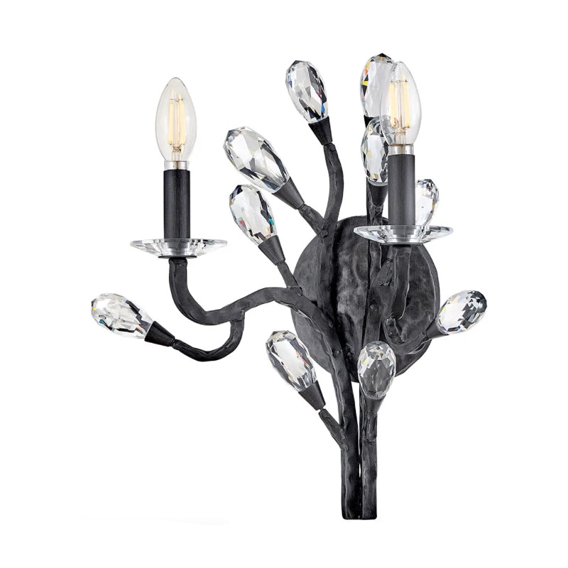 Fredrick Ramond FR46802 Eve 2-lt 16" Tall LED Wall Sconce - Brushed Graphite
