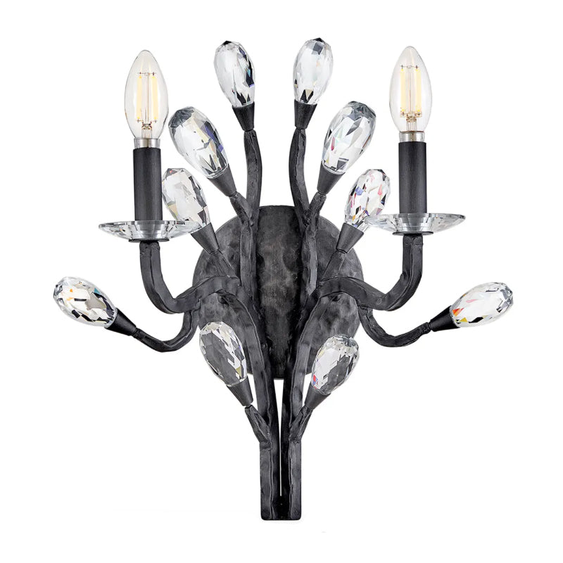 Fredrick Ramond FR46802 Eve 2-lt 16" Tall LED Wall Sconce - Brushed Graphite
