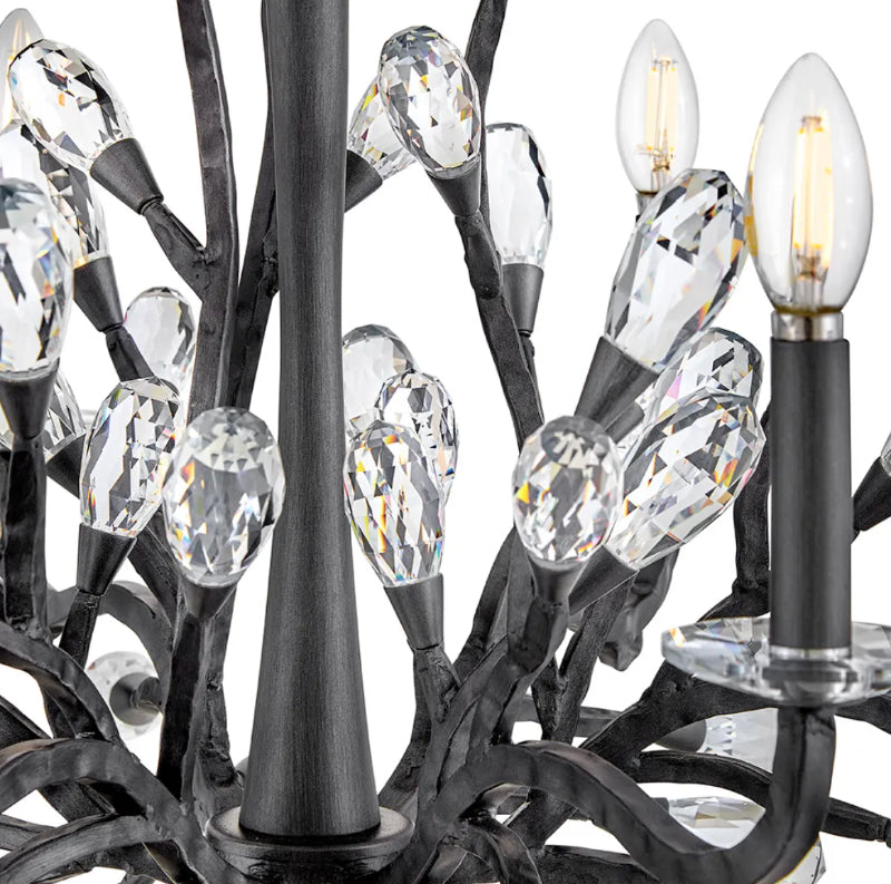 Fredrick Ramond FR46806 Eve 6-lt 26" LED Chandelier - Brushed Graphite
