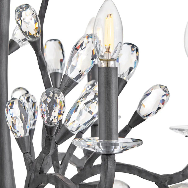 Fredrick Ramond FR46806 Eve 6-lt 26" LED Chandelier - Brushed Graphite