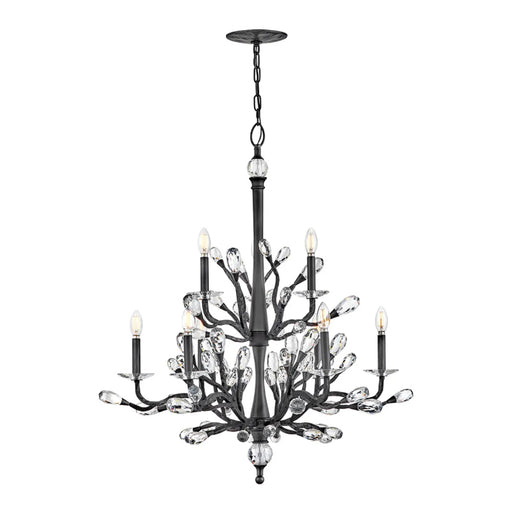 Fredrick Ramond FR46809 Eve 9-lt 34" LED Chandelier - Brushed Graphite