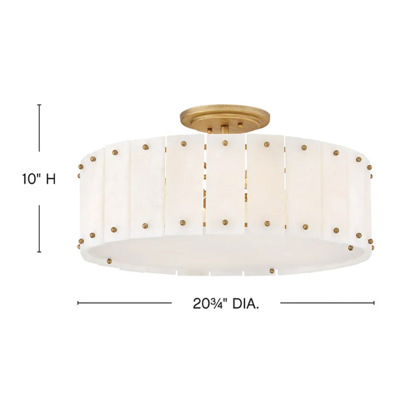 Fredrick Ramond FR47753 Simone 4-lt 21" LED Flush Mount