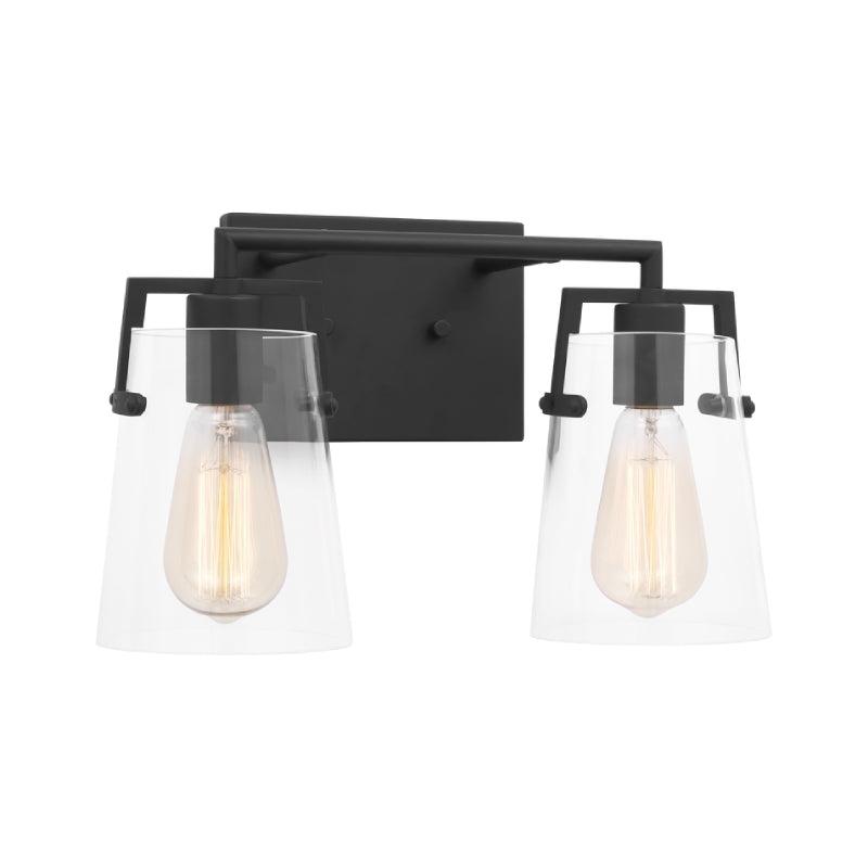 Visual Comfort DJV1032 Crofton 2-lt 15" Vanity Light - Midnight Black