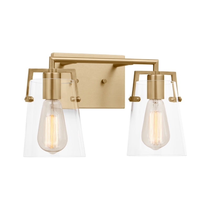 Visual Comfort DJV1032 Crofton 2-lt 15" Vanity Light - Satin Brass