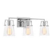 Visual Comfort DJV1033 Crofton 3-lt 24" Vanity Light - Chrome