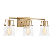 Visual Comfort DJV1033 Crofton 3-lt 24" Vanity Light - Satin Brass