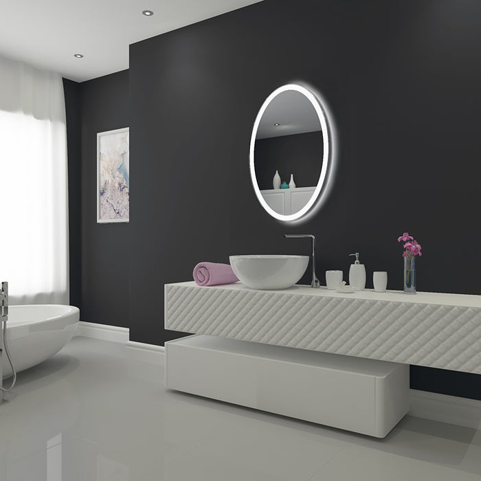 Paris Mirror Galaxy Oval 24" x 36" LED Lighted Mirror, 3CCT Selectable