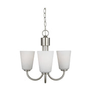 Generation GLC1123 Miles 3-lt 18" Chandelier - Brushed Nickel