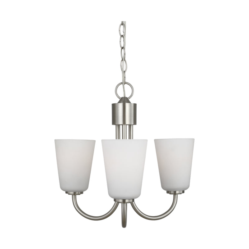 Generation GLC1123 Miles 3-lt 18" Chandelier - Brushed Nickel