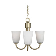 Generation GLC1123 Miles 3-lt 18" Chandelier - Satin Brass