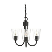 Generation GLC1153 Miles 3-lt 18" Chandelier - Midnight Black