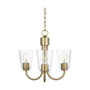 Generation GLC1153 Miles 3-lt 18" Chandelier - Satin Brass