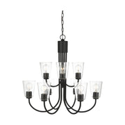 Generation GLC1169 Miles 9-lt 29" Chandelier - Midnight Black