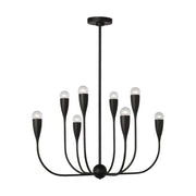 Generation GLC1218 Maya 8-lt 27" Chandelier - Midnight Black