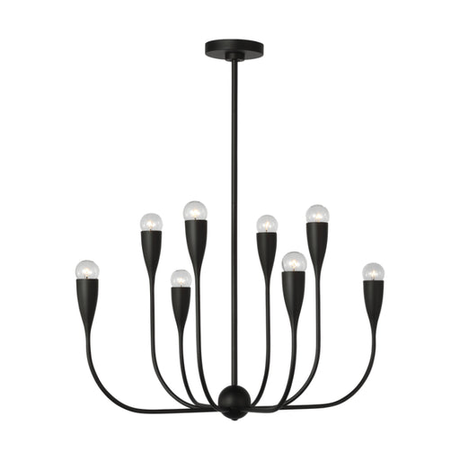Generation GLC1218 Maya 8-lt 27" Chandelier - Midnight Black