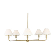 Generation GLC1235 Mendota 5-lt 40" Chandelier - Satin Brass