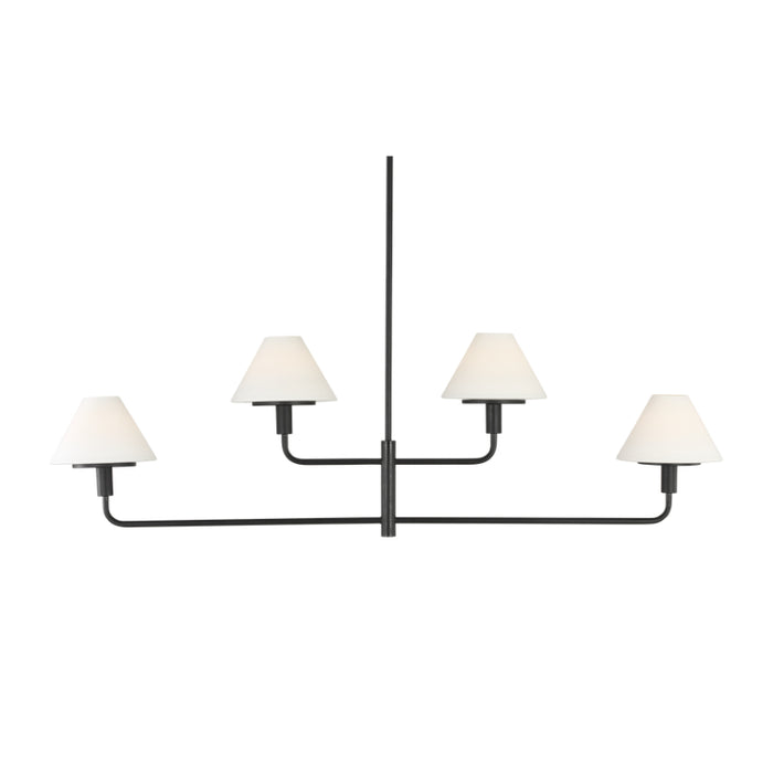 Generation GLC1244 Mendota 4-lt 50" Chandelier - Midnight Black