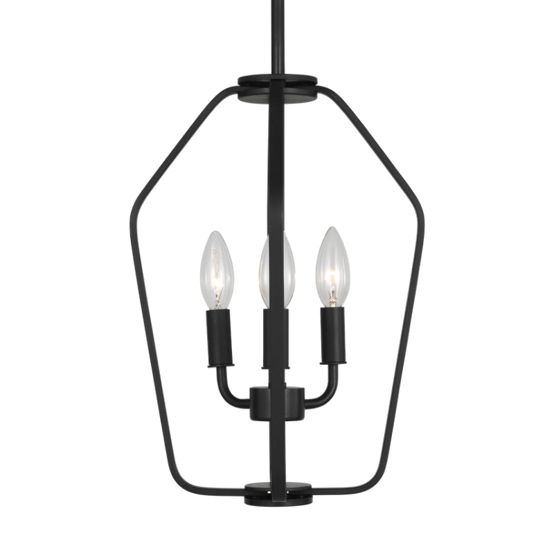 Generation GLC1283 Kennan 3-lt 11" Chandelier - Midnight Black