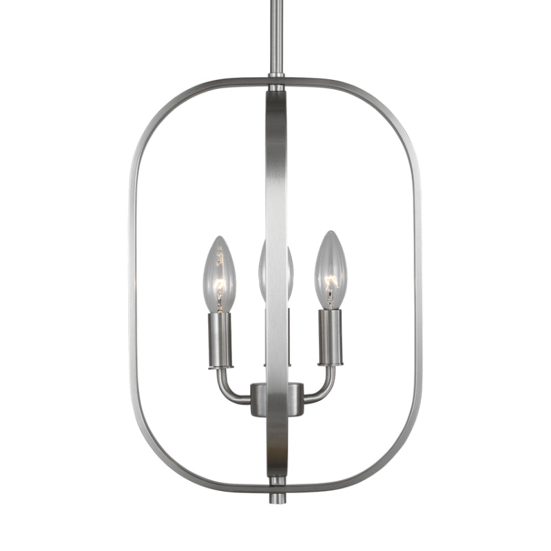 Generation GLC1293 Loretto 3-lt 11" Chandelier - Brushed Nickel