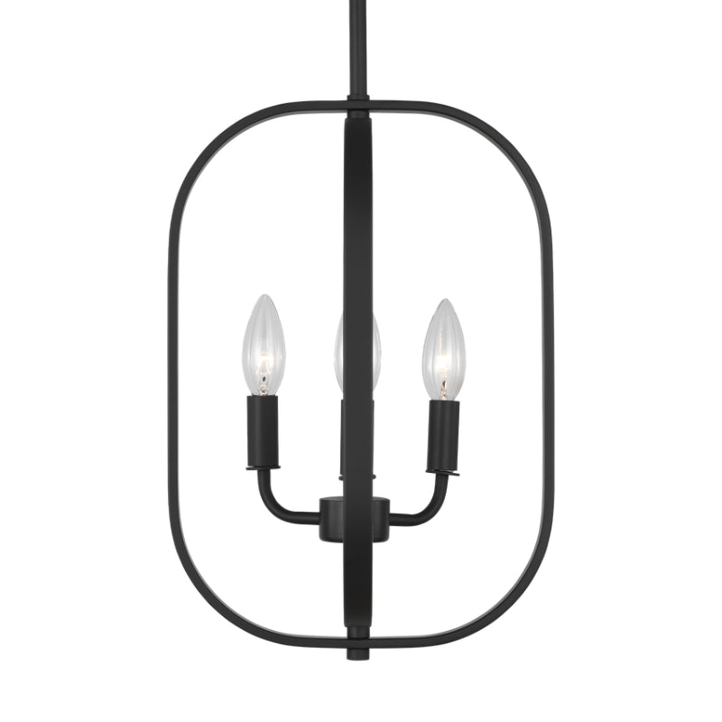 Generation GLC1293 Loretto 3-lt 11" Chandelier - Midnight Black