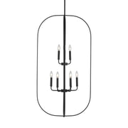 Generation GLC1329 Loretto 9-lt 24" Chandelier - Midnight Black