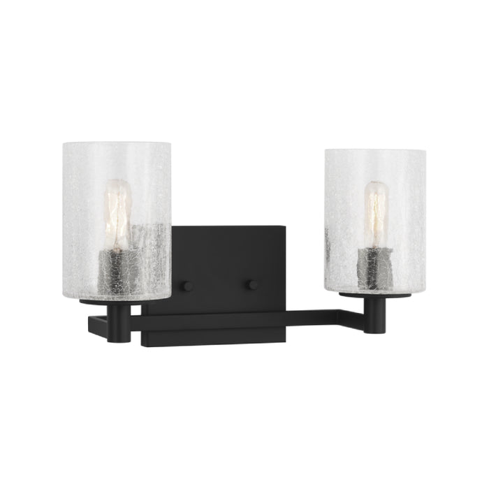 Sea Gull GLV1032EN Parker 2-lt 14" LED Wall/Bath Sconce - Midnight Black