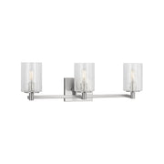 Sea Gull GLV1033 Parker 3-lt 25" Wall/Bath Sconce - Brushed Steel