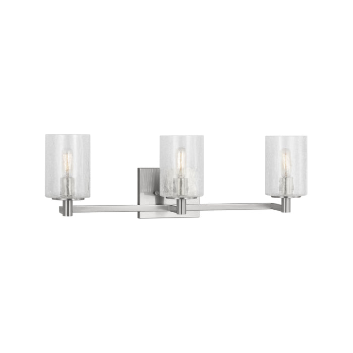 Sea Gull GLV1033 Parker 3-lt 25" Wall/Bath Sconce - Brushed Steel