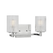 Sea Gull GLV1042 Lando 2-lt 14" Wall/Bath Sconce - Chrome