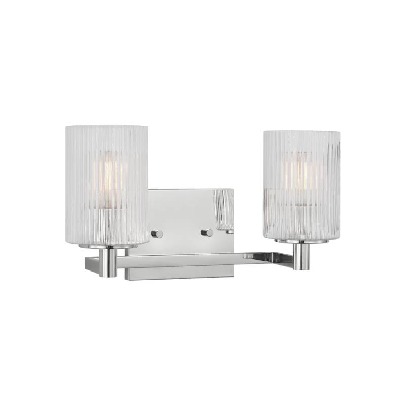 Sea Gull GLV1042EN Lando 2-lt 14" LED Wall/Bath Sconce - Chrome