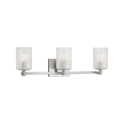 Sea Gull GLV1043 Lando 3-lt 25" Wall/Bath Sconce - Brushed Steel