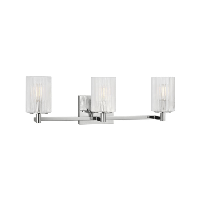 Sea Gull GLV1043 Lando 3-lt 25" Wall/Bath Sconce - Chrome