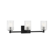 Sea Gull GLV1043 Lando 3-lt 25" Wall/Bath Sconce - Midnight Black