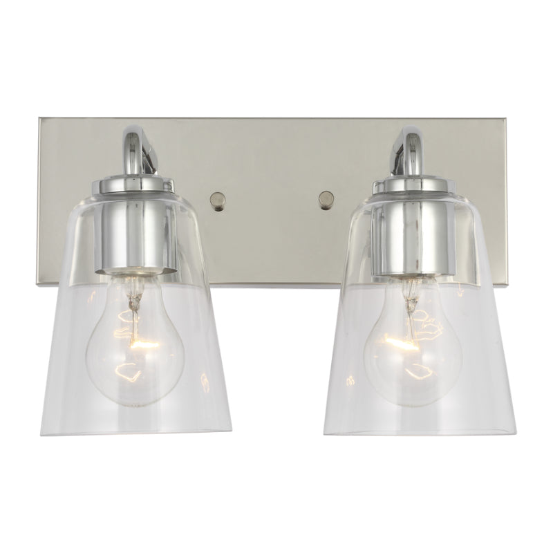 Generation GLV1062 Miles 2-lt 12" LED Vanity - Chrome