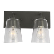 Generation GLV1062 Miles 2-lt 12" LED Vanity -Midnight Black