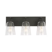 Generation GLV1063 Miles 3-lt 18" Vanity Light - Midnight Black
