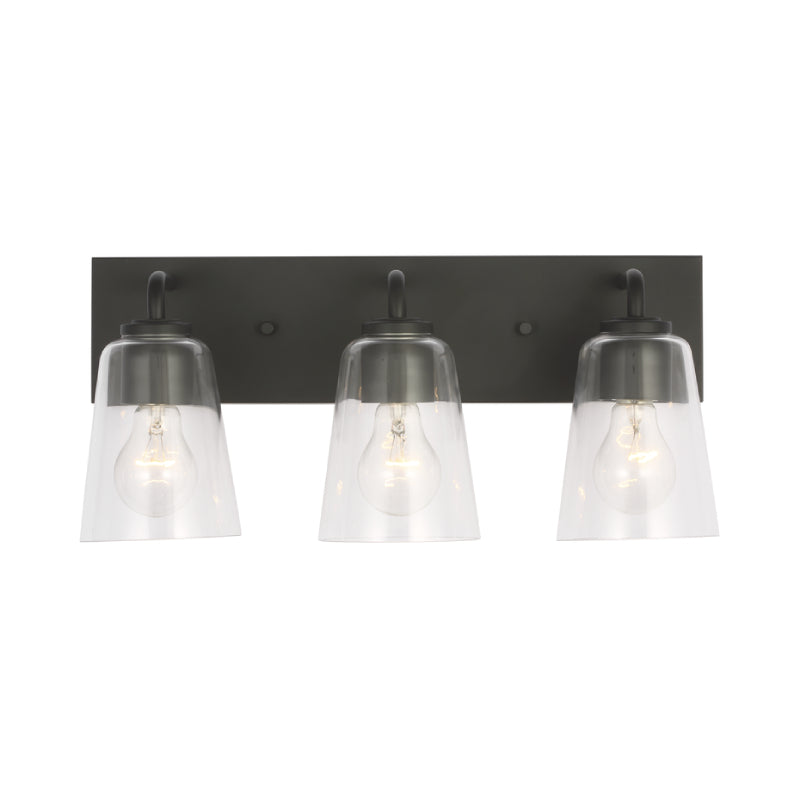 Generation GLV1063 Miles 3-lt 18" Vanity Light - Midnight Black