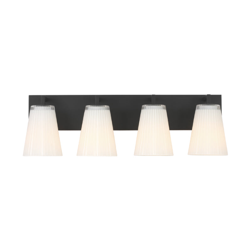 Generation GLV1104 Upson 4-lt 24" Extra Large Vanity Light - Midnight Black