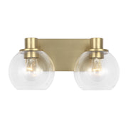 Generation GLV1122 Rito 2-lt 15" LED Bath Light - Satin Brass