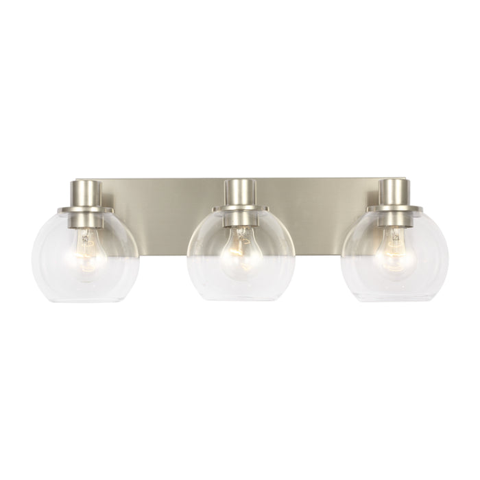 Generation GLV1123 Rito 3-lt 23" LED Bath Light - Brushed Nuckel