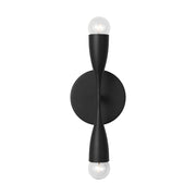 Generation GLW1002 Maya 2-lt 14" Tall Bath Light - Midnight Black