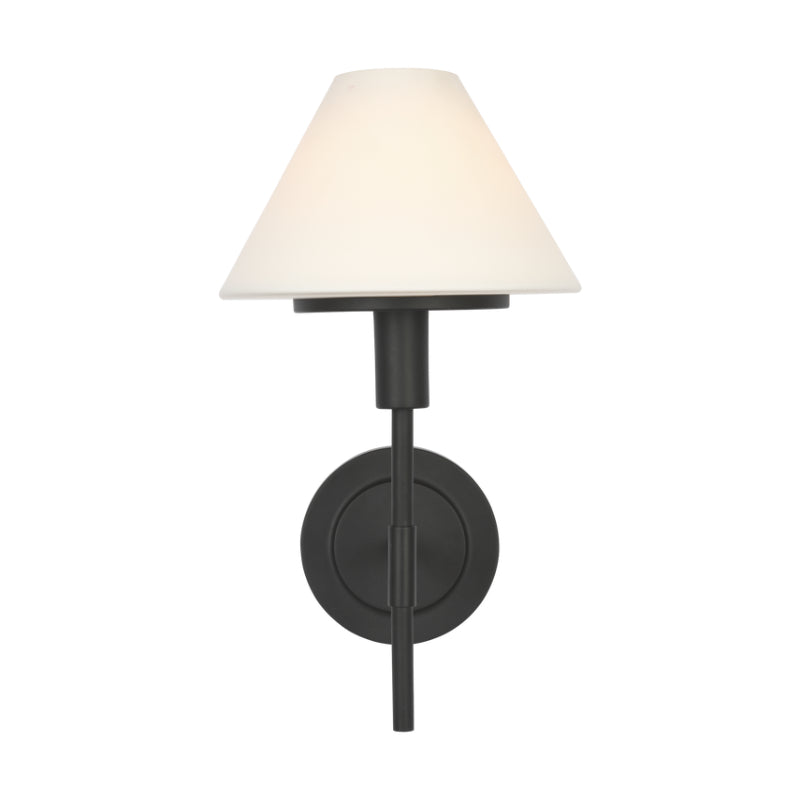 Generation GLW1011 Mendota 1-lt 14" Tall Wall Sconce - Midnight Black