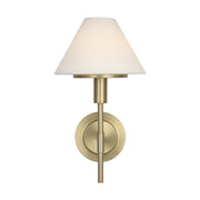 Generation GLW1011 Mendota 1-lt 14" Tall Wall Sconce - Satin Brass