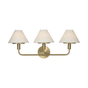 Generation GLW1033 Mendota 3-lt 27" Large Wall Sconce - Satin Brass