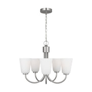 Generation GLC1115 Miles 5-lt 21" Chandelier - Brushed Nickel