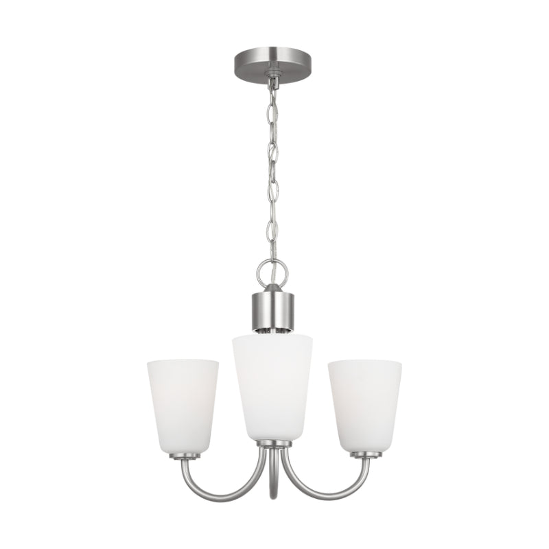 Generation GLC1123 Miles 3-lt 18" Chandelier - Brushed Nickel
