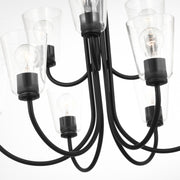 Generation GLC1169 Miles 9-lt 29" Chandelier - Midnight Black