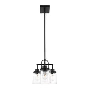 Visual Comfort GLC1184 Anders 4-lt 48" Chandelier - Midnight Black